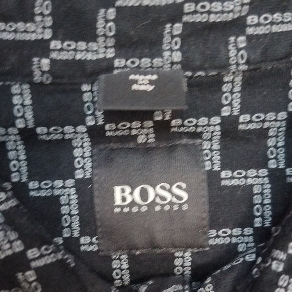 Hugo Boss Black and Gray Patterned Dress Shirt - Picture 2 of 3